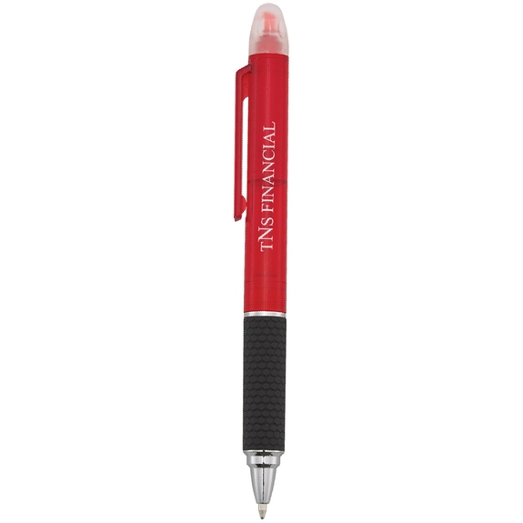 Translucent red Sayre Promotional Pen & Custom Logo Highlighter