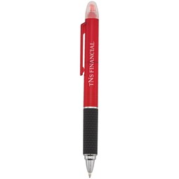 Translucent Red Sayre Promotional Pen & Custom Logo Highlighter