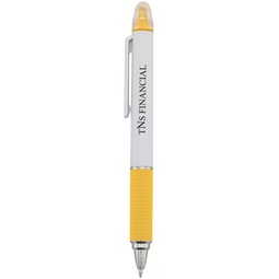 White / yellow Sayre Promotional Pen & Custom Logo Highlighter