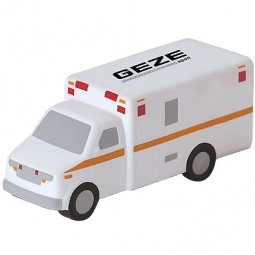 White Ambulance Custom Stress Balls
