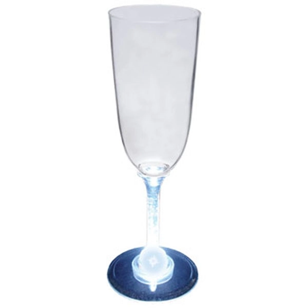 Light Up Acrylic Custom Champagne Glass 7 oz.