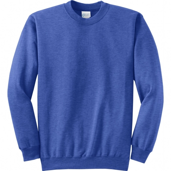 Heather Royal Port & Company Classic Logo Sweatshirt - Men's - Colors