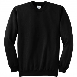 Jet Black Port & Company Classic Logo Sweatshirt - Men's - Colors