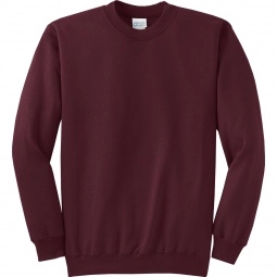 Maroon Port & Company Classic Logo Sweatshirt - Men's - Colors