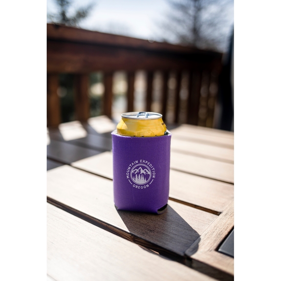 Lifestyle - KOOZIE&#174; Full Color Collapsible Logo Can Cooler