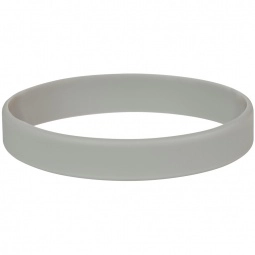 Cool Gray Tone-on-Tone Silicone Custom Wristband - Laser Engraved