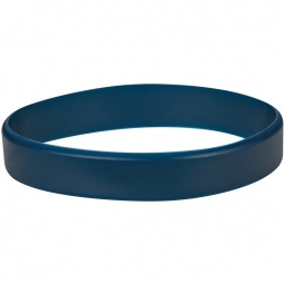 Navy Blue Tone-on-Tone Silicone Custom Wristband - Laser Engraved