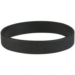 Black Tone-on-Tone Silicone Custom Wristband