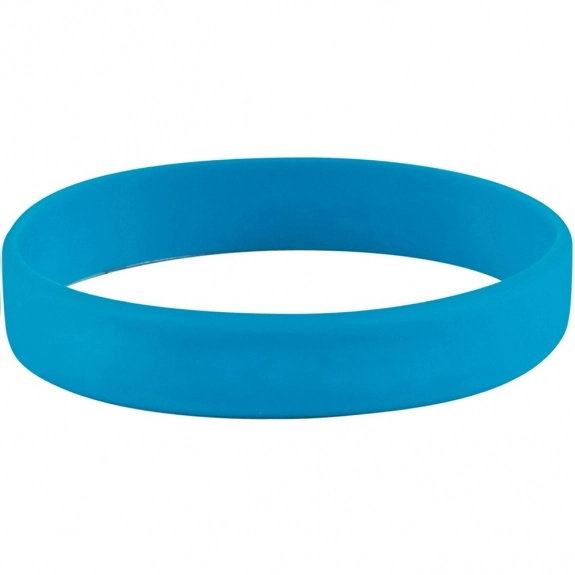 Light Blue Tone-on-Tone Silicone Custom Wristband