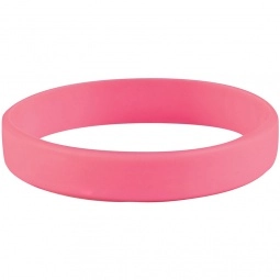 Pink Tone-on-Tone Silicone Custom Wristband