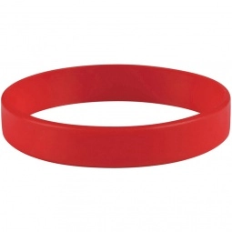 Red Tone-on-Tone Silicone Custom Wristband