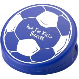 Blue Soccer Ball Shaped Keep-It Custom Bag Clip