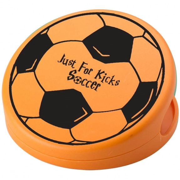 Orange Soccer Ball Shaped Keep-It Custom Bag Clip