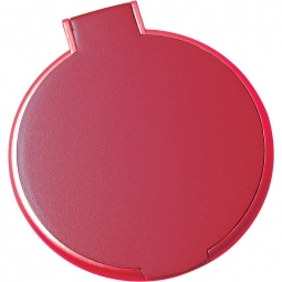 Translucent Red Full Color Round Compact Customized Mirrors