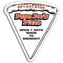 Full Color Specialty Shaped Logo Magnet - Pizza - 20 mil