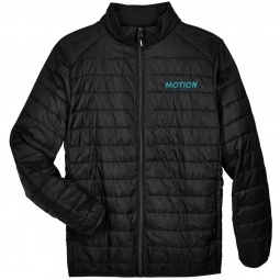 Core365 Prevail Packable Custom Puffer Jacket - Men's - Black