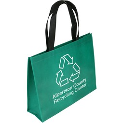 Emerald Green - XL Water Resistant Promotional Tote Bag