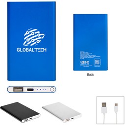 Group UL Listed Slim Custom Power Bank - 4000 mAh