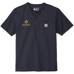 Carhartt® Custom Short Sleeve Henley Shirt - Men's