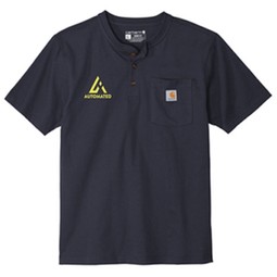 Carhartt® Custom Short Sleeve Henley Shirt - Men's