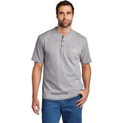 Front Carhartt&#174; Custom Short Sleeve Henley Shirt - Men's