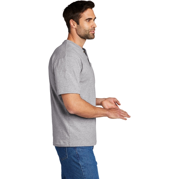 Side Carhartt&#174; Custom Short Sleeve Henley Shirt - Men's