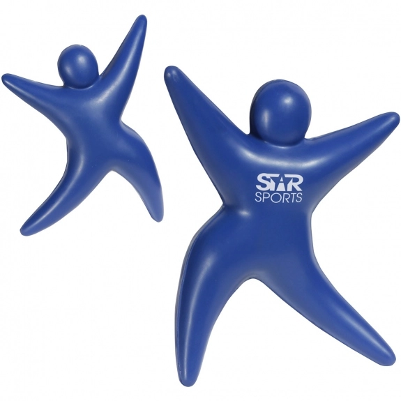 Blue Star Person Custom Stress Balls 