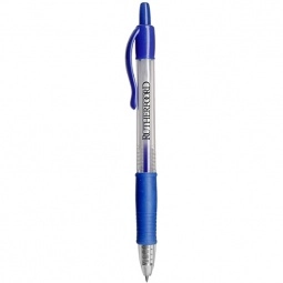 Blue Retractable Gel Promotional Pen