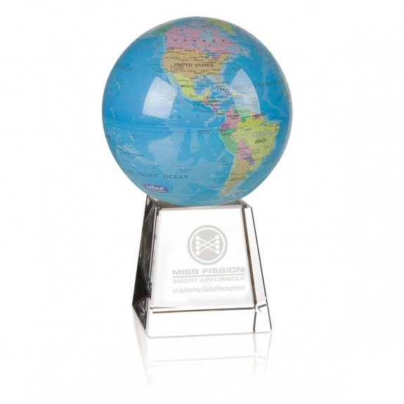 Blue Jaffa Mova Globe Custom Award