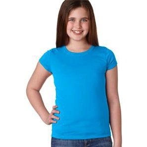 Turquoise Next Level Princess Custom T-Shirt - Youth