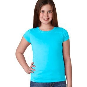 Tahiti Blue Next Level Princess Custom T-Shirt - Youth