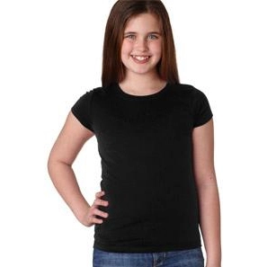 Black Next Level Princess Custom T-Shirt - Youth