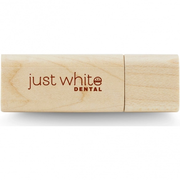 Walnut Wood Grain Promotional USB Drive - 1GB