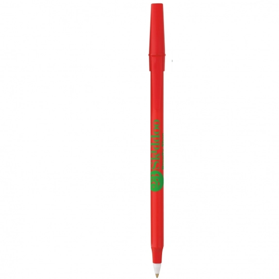 Red Corporate Round Stick Promotional Pen