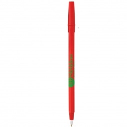 Red Corporate Round Stick Promotional Pen