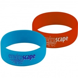 Debossed/Color-Filled Silicone Custom Wristband - 1"w
