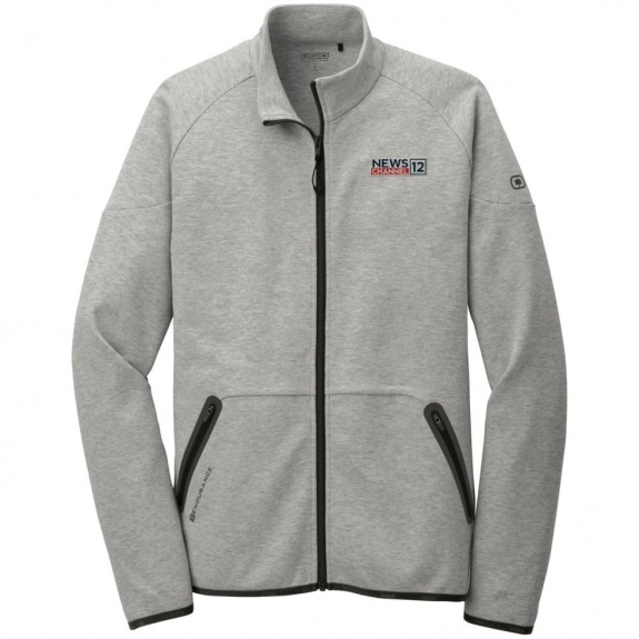 Aluminum Grey OGIO Endurance Origin Full Zip Custom Jackets - Men's