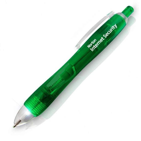 Green - Light-Up LED Promotional Pen