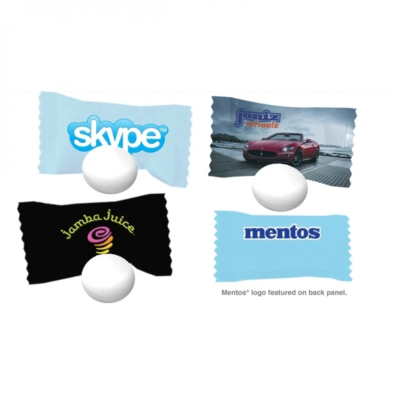 Multi - Full Color Individually Wrapped Custom Mentos Mints