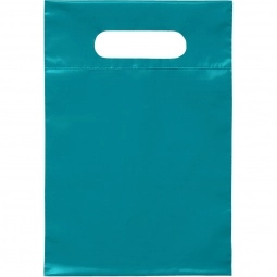 Teal Recyclable Custom Plastic Bag - 7"w x 10.5"h