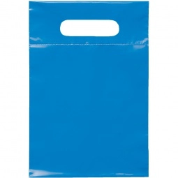 Brite Blue Recyclable Custom Plastic Bag - 7"w x 10.5"h