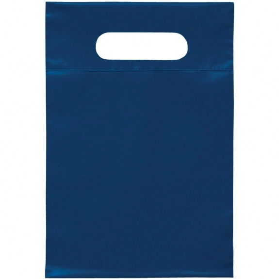 Navy Blue Recyclable Custom Plastic Bag - 7"w x 10.5"h