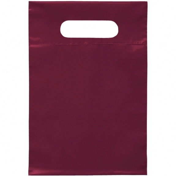 Burgundy Recyclable Custom Plastic Bag - 7"w x 10.5"h