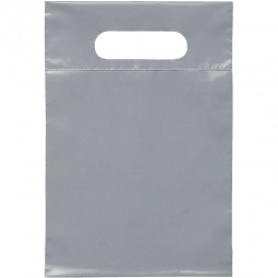 Gray Recyclable Custom Plastic Bag - 7"w x 10.5"h