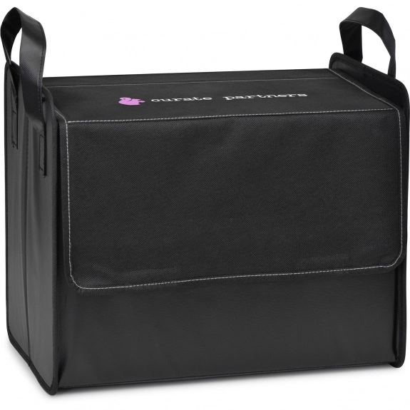Black - Collapsible Promotional Cargo Box with Closure