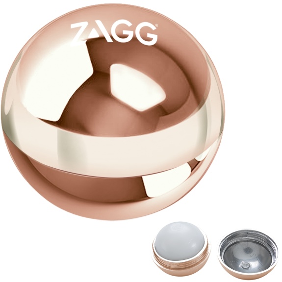 Copper Metallic Vanilla Flavored Round Custom Lip Balm