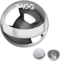 Metallic Silver Metallic Vanilla Flavored Round Custom Lip Balm Metallic Si