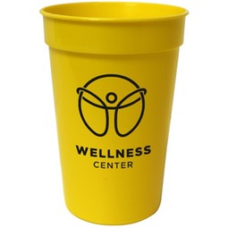 Yellow Smooth Promotional Stadium Cup - 17 oz.