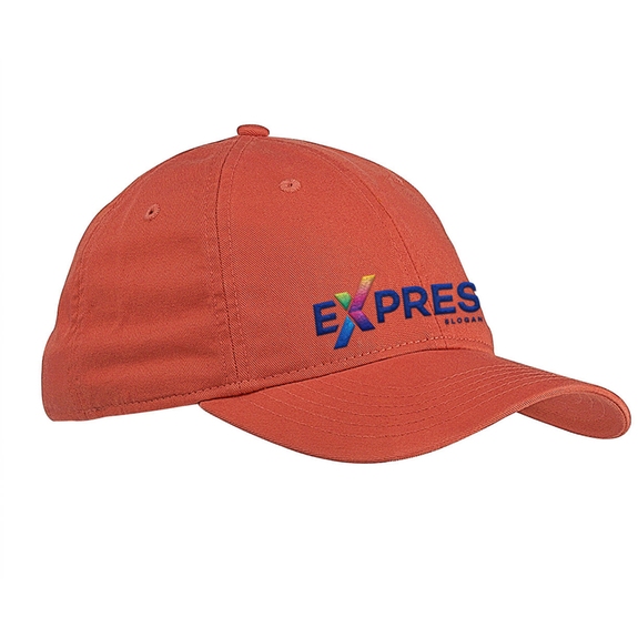 Orange poppy econscious Organic Cotton Twill Unstructured Custom Hat