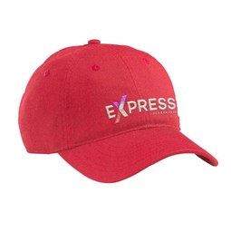 Red econscious Organic Cotton Twill Unstructured Custom Hat